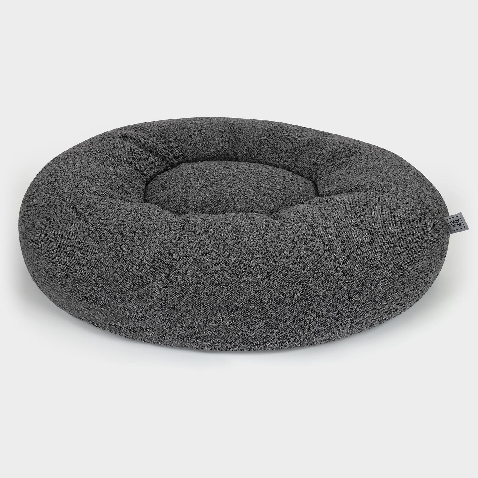 Dog bed LENI Bouclé Gray Ø 80cm