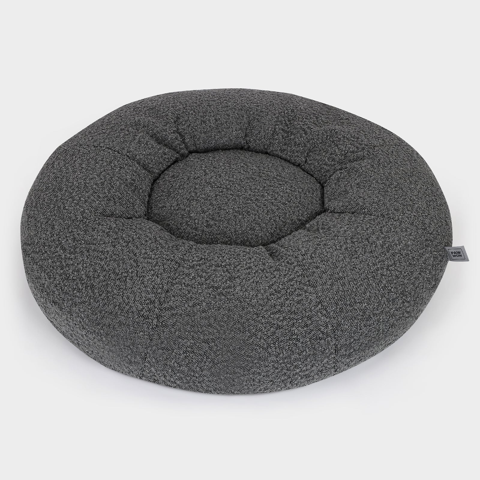 Dog bed LENI Bouclé Gray Ø 80cm