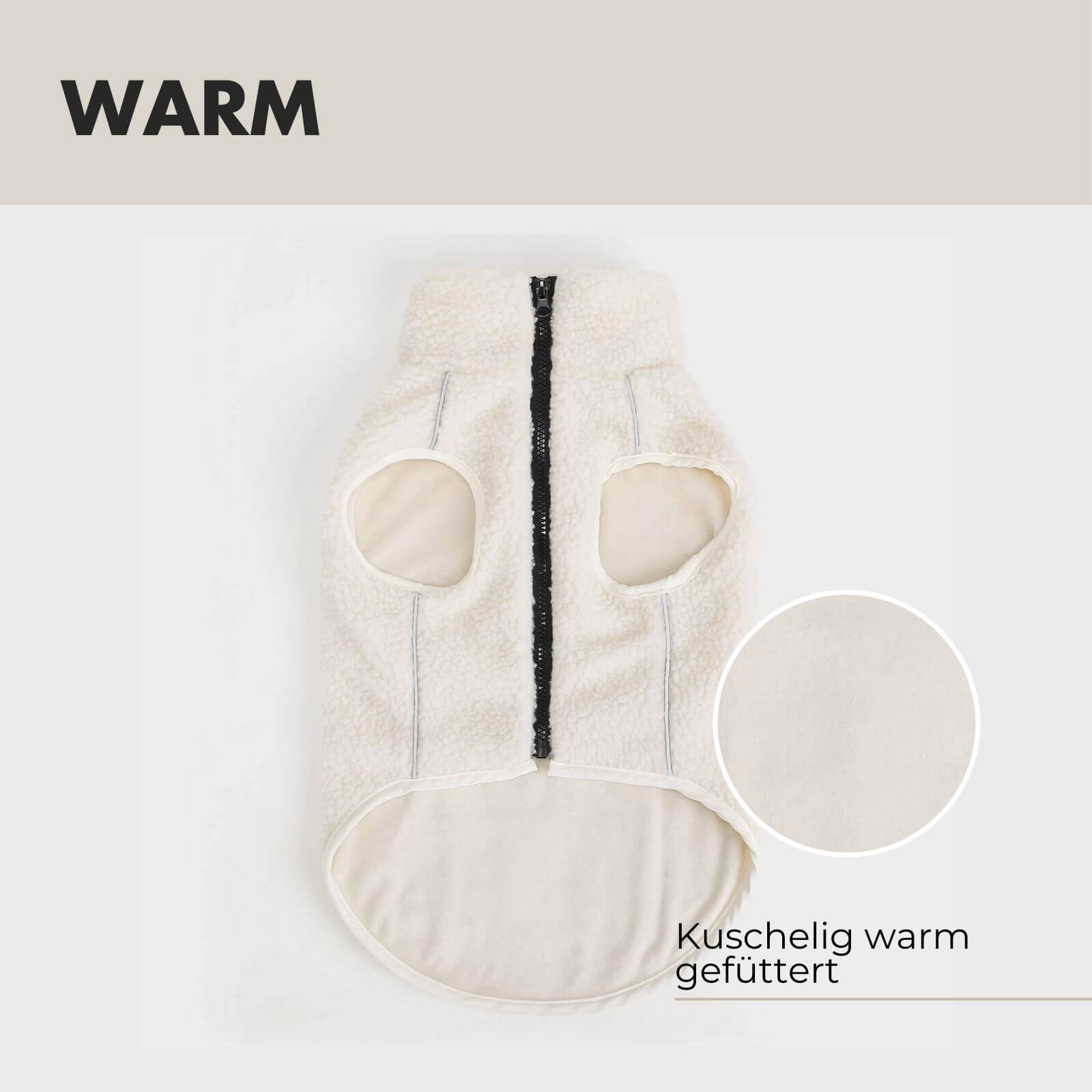 Hundejacke MIKA Beige - paw-wow