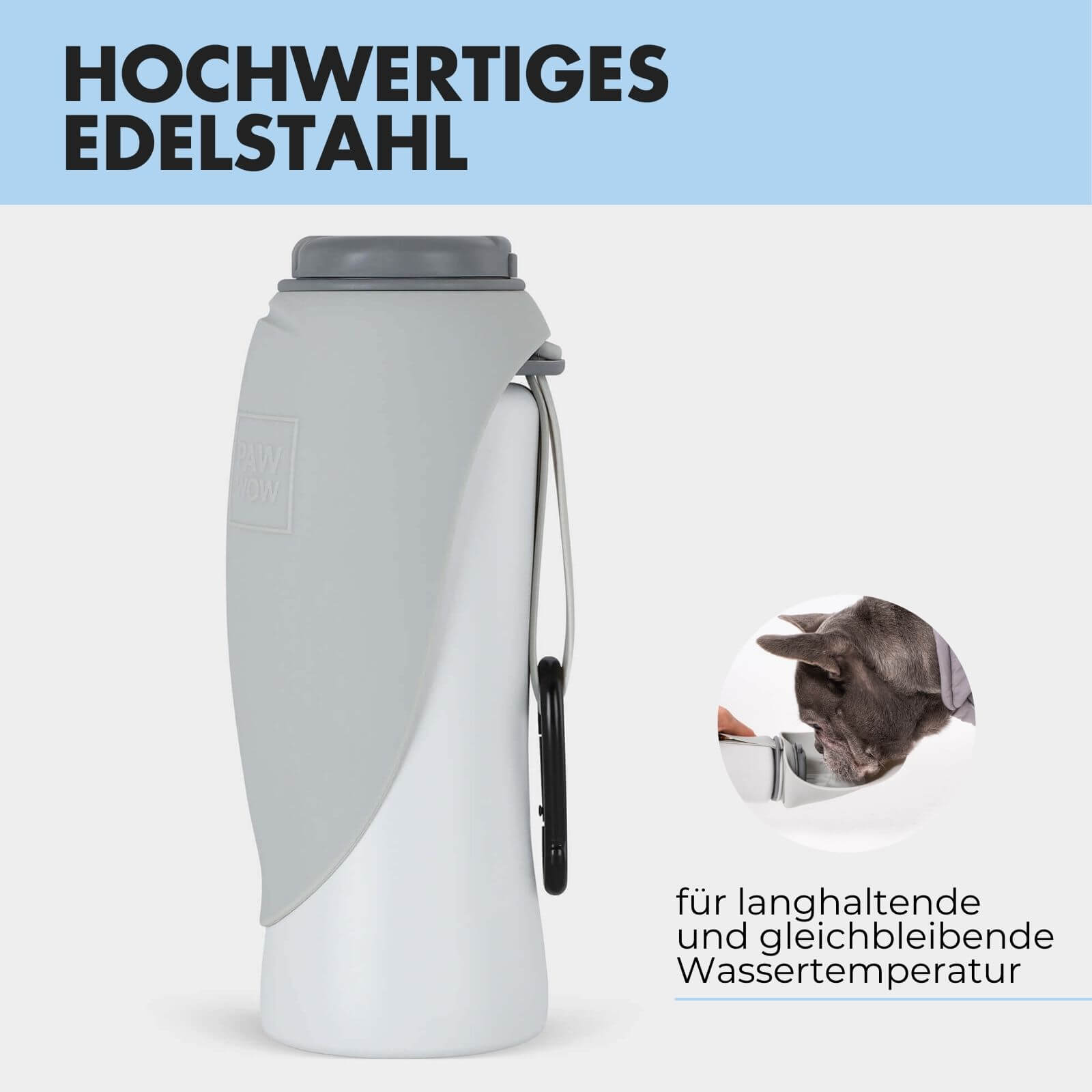 Trinkflasche für Hunde PAULA 500ml - paw-wow