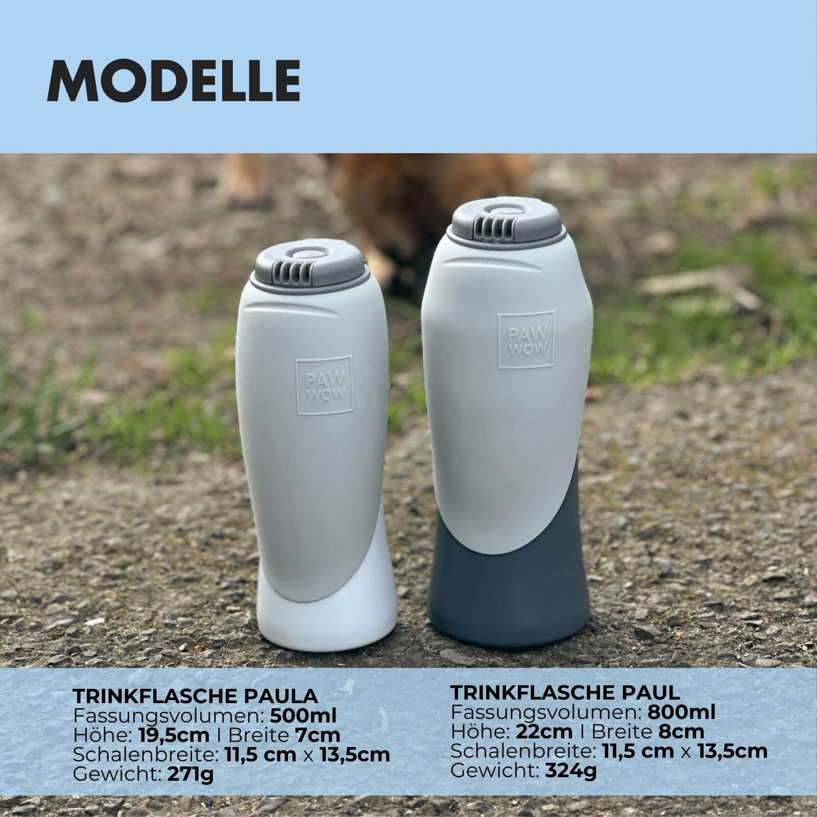Trinkflasche für Hunde PAUL 800ml - paw-wow